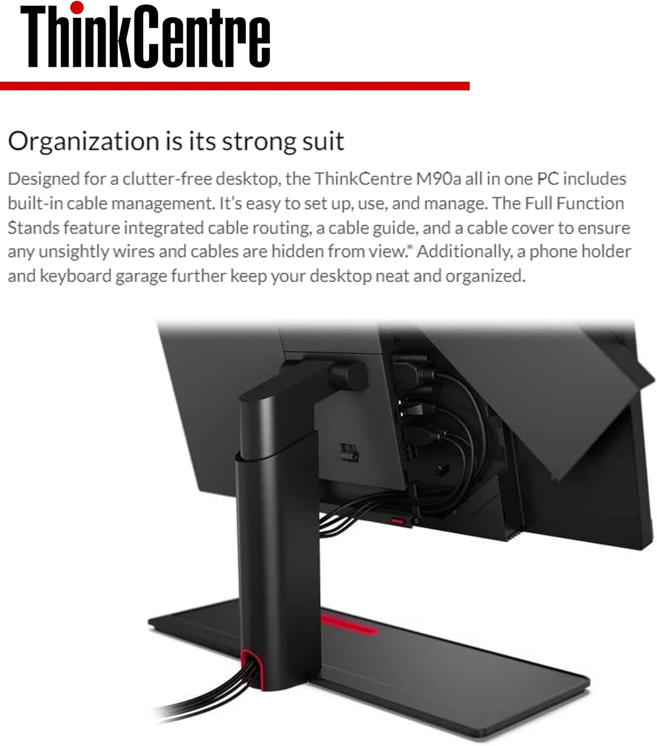 Lenovo ThinkCentre M90a Business – Escritorio todo en uno, pantalla FHD IPS de 23.8 pulgadas, Intel Core i5-10500, Wi-Fi 6, 16 GB de RAM, SSD de 512