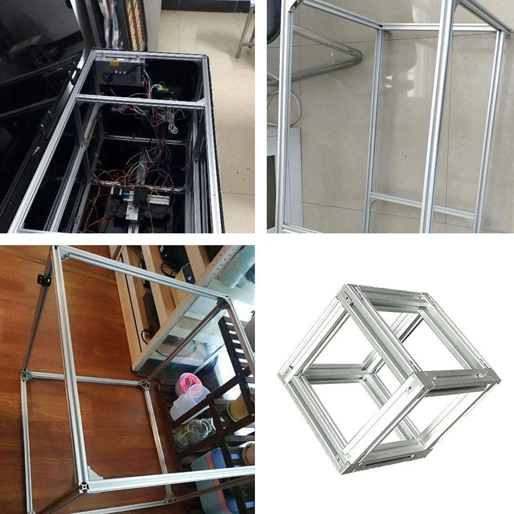 10 piezas de 59 pulgadas de extrusión de aluminio 2020, riel lineal anodizado con ranura en T, estándar europeo, para piezas de impresora 59inch y