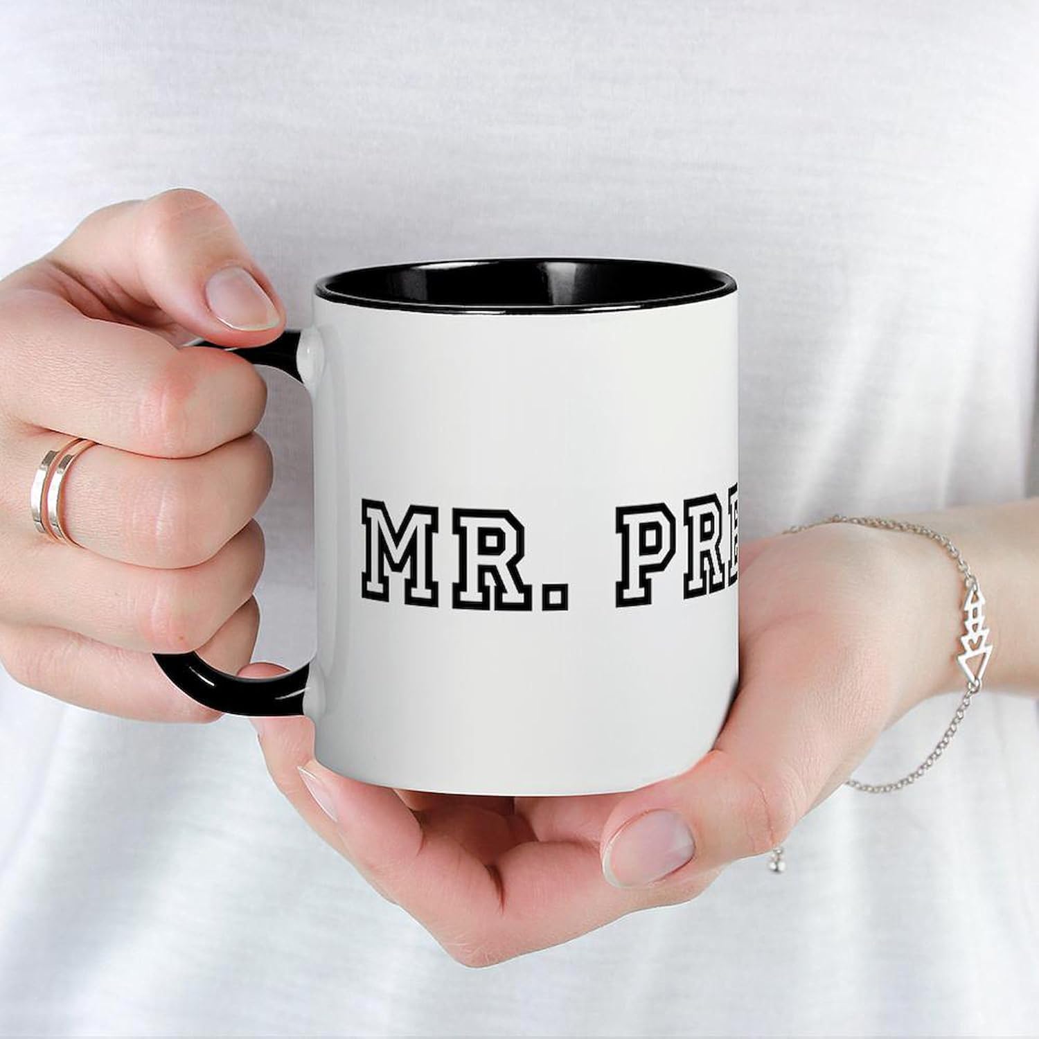 CafePress MR. PRESIDENT – Taza de café de cerámica, taza de té, 11 onzas