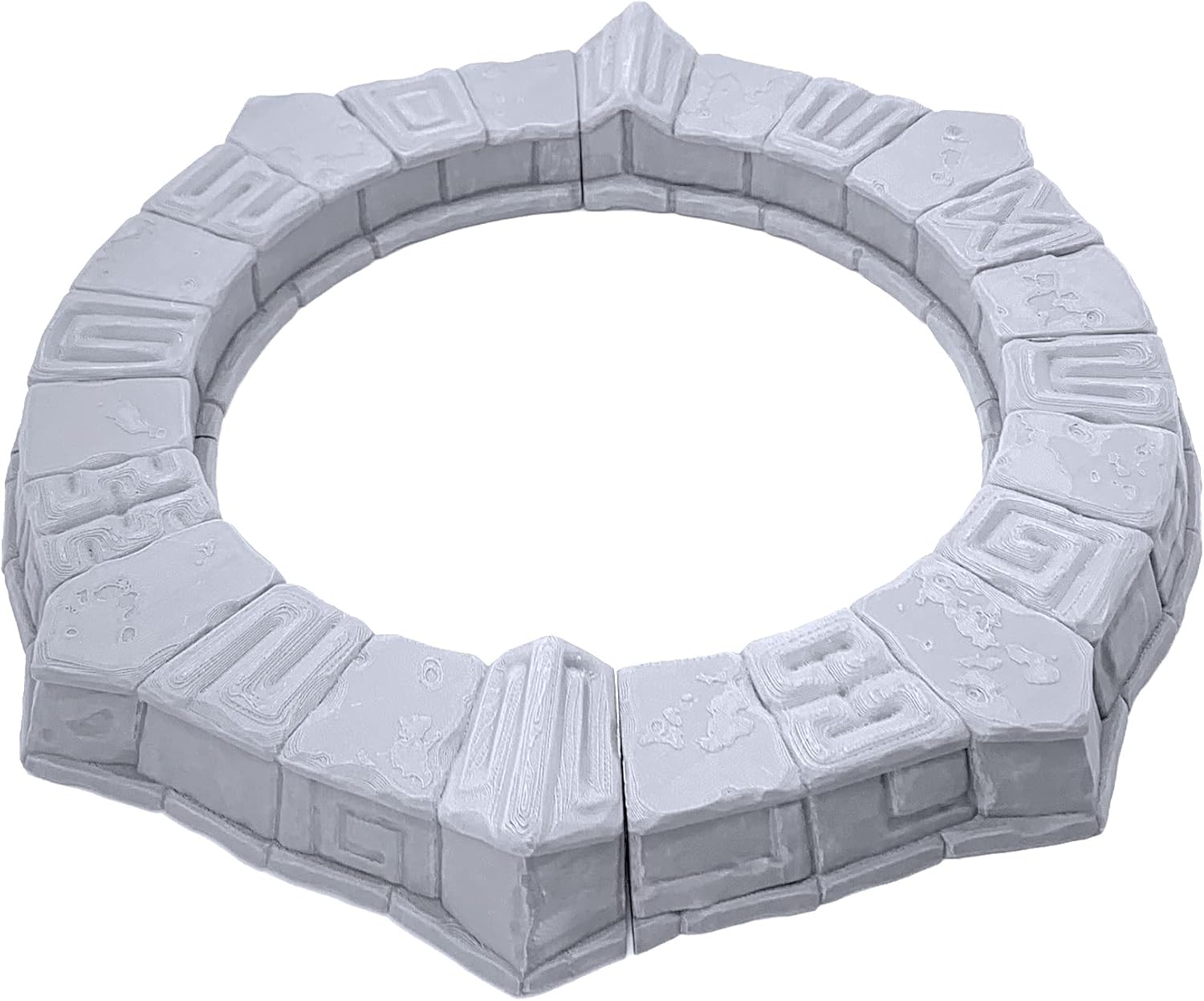 Templo circular olvidado por Makers Anvil, paisaje RPG de mesa impreso en 3D y terreno de juego de guerra para miniaturas de 1.102 in