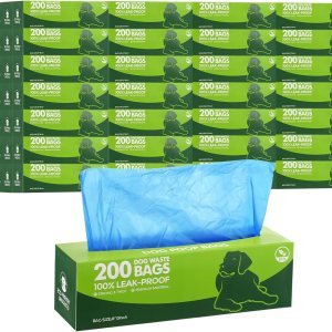 Sherr 20 rollos en caja, 4000 unidades, bolsas para excrementos de perro, a prueba de fugas, bolsas universales para desechos de mascotas, bolsas Sherr 20 rollos en caja, 4000 unidades, bolsas para excrementos de perro, a prueba de fugas, bolsas universales para desechos de mascotas, bolsas