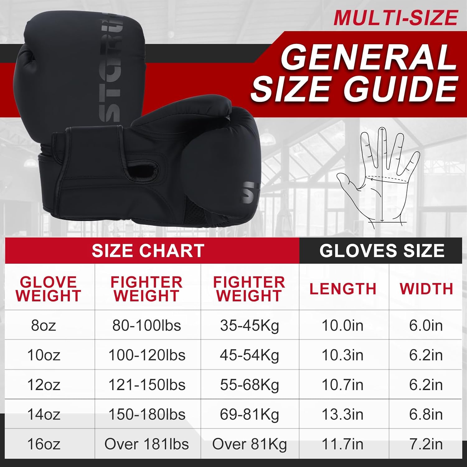 Valchiria Guantes de boxeo para hombres y mujeres, guantes de entrenamiento de boxeo, guantes de boxeo MMA, Kickboxing, guantes de entrenamiento