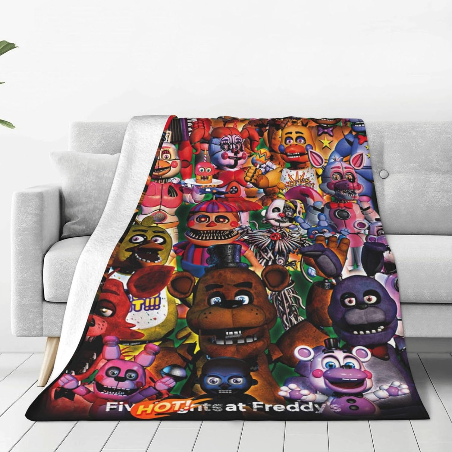 Vorus Manta de franela con impresión 3D de anime, unisex, manta de felpa súper suave para ropa de cama y sofá D-50 x 40 pulgadas