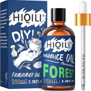 HIQILI Aceite esencial de bosque, aceite aromático suave y refrescante para difusor, masaje, vela, jabón, loción de perfume, 3.38 onzas líquidas, HIQILI Aceite esencial de bosque, aceite aromático suave y refrescante para difusor, masaje, vela, jabón, loción de perfume, 3.38 onzas líquidas,