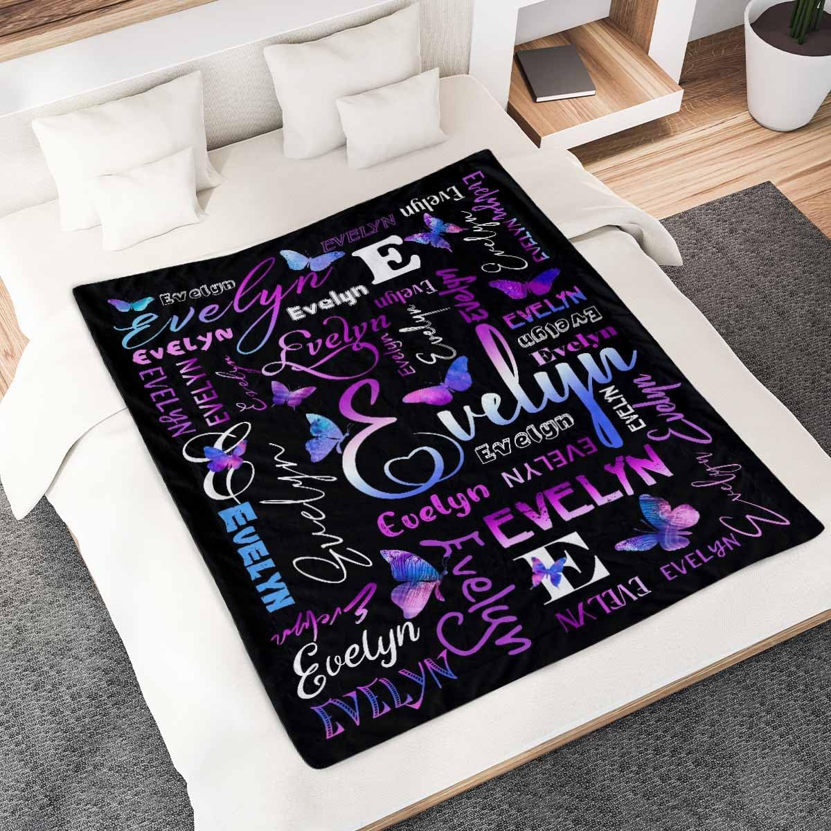 Mantas personalizadas con nombre para adultos y niños, manta de forro polar suave personalizada, mantas de Navidad para hombres, mujeres, bodas,