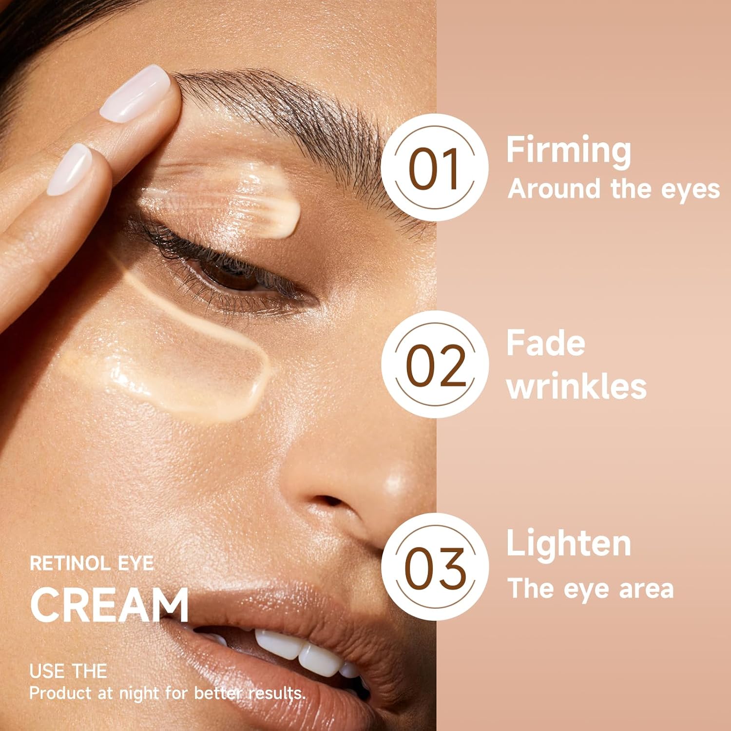VSTYLE Crema de ojos Stick Eye Blam Body Moisturizing Stick Neck Cream Retinol Portable Eye Skin Stick Anti-arrugas Eliminación de ojeras