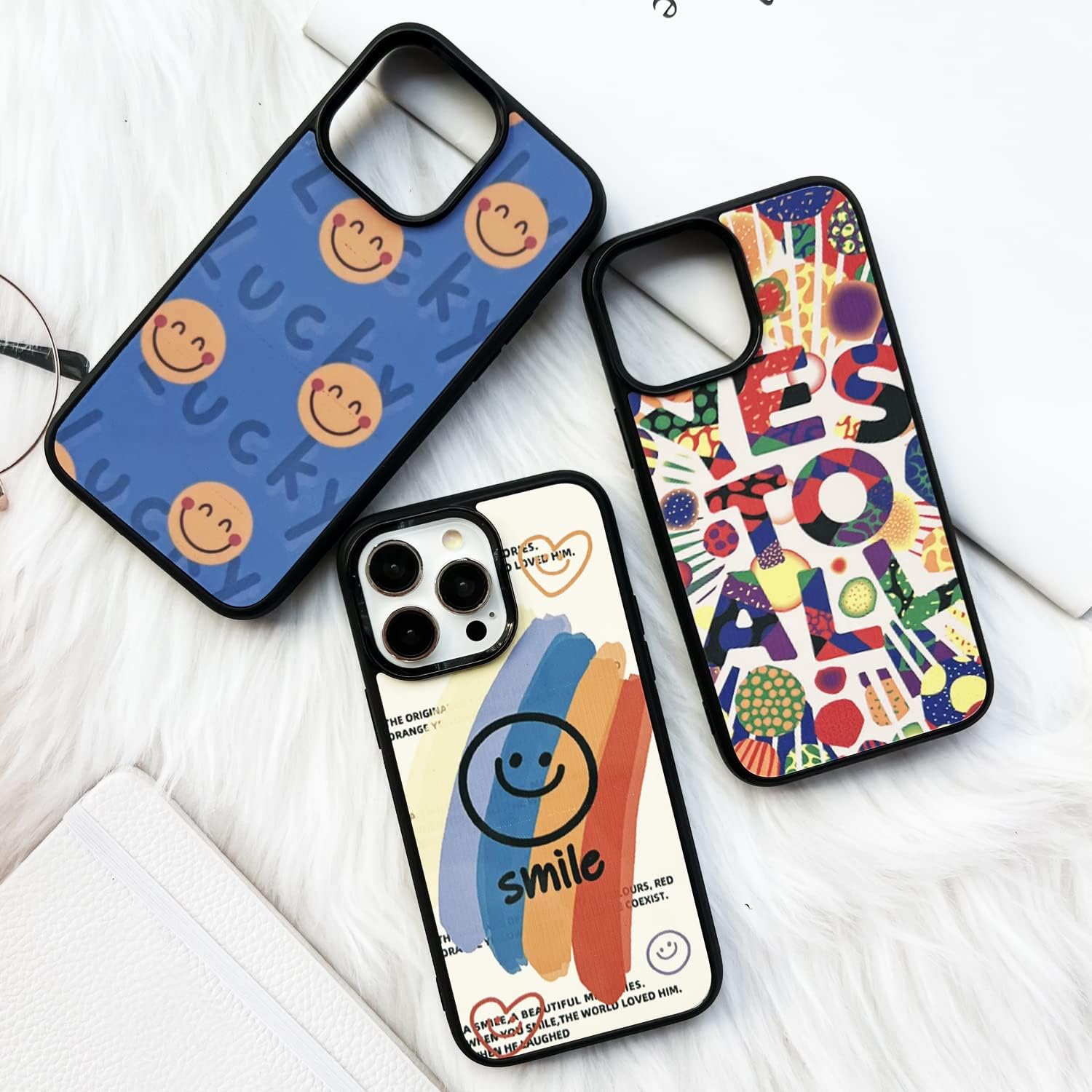 JUSTRY 5 juegos de fundas para teléfono de sublimación a granel compatibles con Apple iPhone 15 Pro Max, 6.7 pulgadas (2023), 2 en 1 de goma suave