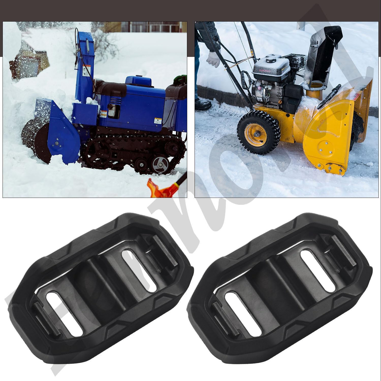 72603100 Kit de zapatas de nieve con accesorios de montaje compatible con sopladores de nieve Ari-ens 939003, 920001, 921005, 921006, 926027