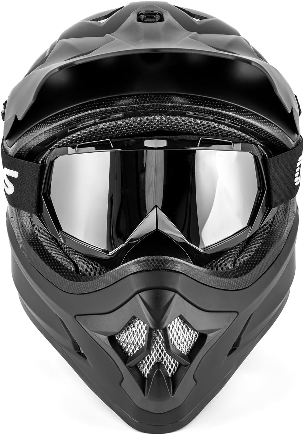 Casco de motocross para adultos con gafas, guantes y máscara, hebilla de liberación rápida, visera ajustable, casco para adultos, motocross,