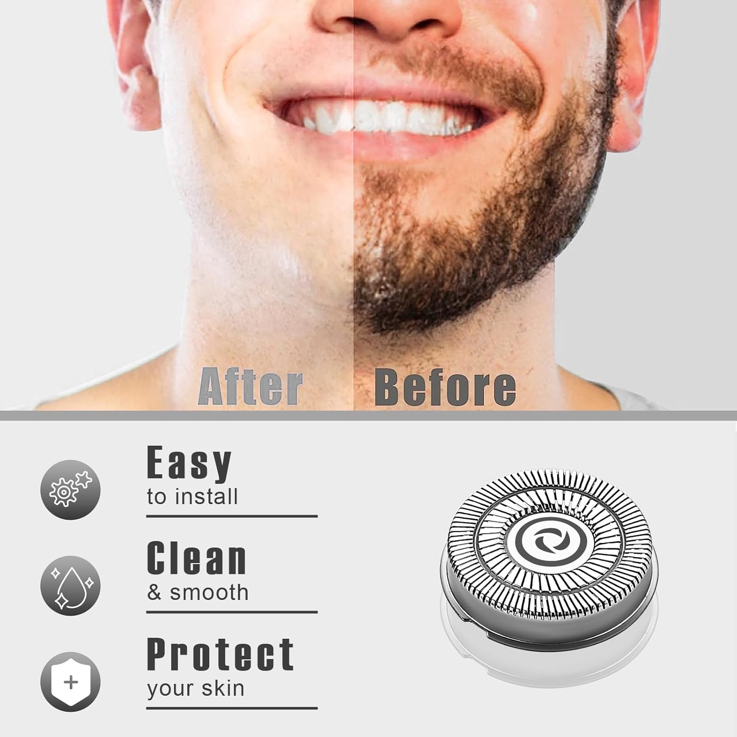16 cabezales de repuesto para afeitadora, compatible con cuchillas de repuesto para afeitadora Skull Shaver Pitbull Gold PRO 4 cabezales