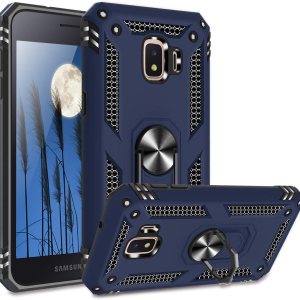 TJS Funda de teléfono compatible con Samsung Galaxy J2 CoreJ2 2019J2 PureJ2 DashJ2 Shine, anillo de metal resistente a los impactos soporte TJS Funda de teléfono compatible con Samsung Galaxy J2 CoreJ2 2019J2 PureJ2 DashJ2 Shine, anillo de metal resistente a los impactos soporte