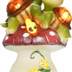Ovewios Estatuas de jardín, tortugas para decoración al aire libre, figuras de tortugas de resina, esculturas con luz solar, encantadora tortuga con Ovewios Estatuas de jardín, tortugas para decoración al aire libre, figuras de tortugas de resina, esculturas con luz solar, encantadora tortuga con