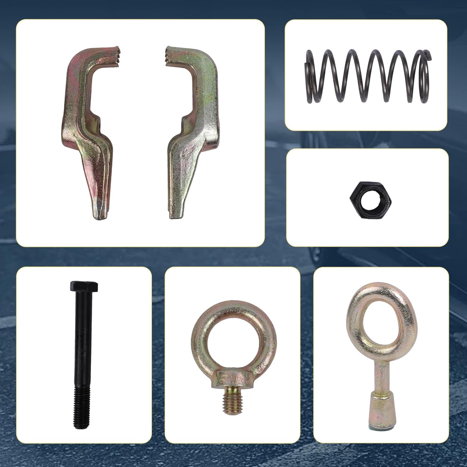 Abrazadera de tracción de carrocería automática, 5 toneladas de 2 vías (superior y recta), agarre de cuerpo automático, abrazadera de tracción