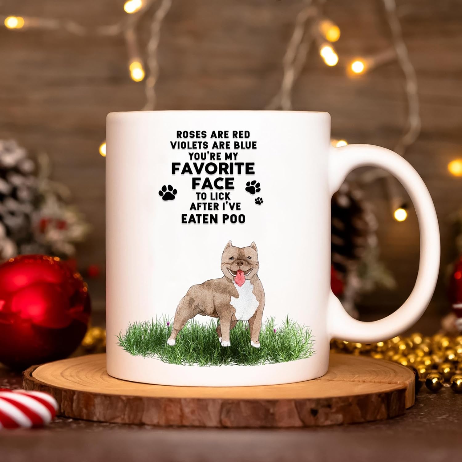 Divertida taza de American Bully de regalo para mujeres y hombres, taza de American Bully, regalo para amantes de los perros para mamá American