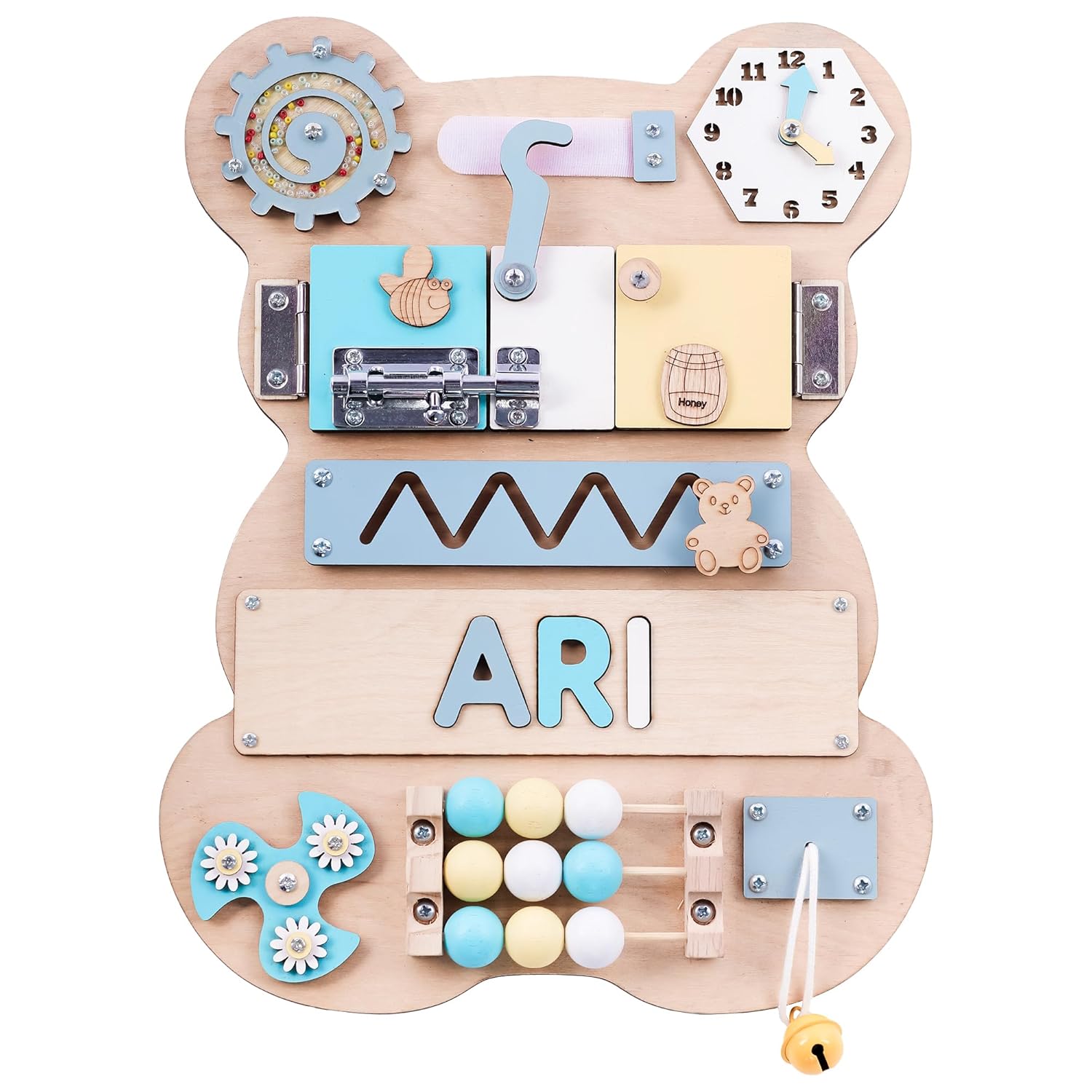 Nabytok – Customized Name Puzzle for Toddlers, Educational Games Board, Baby Personalized Board for 1-5 Years Old, First Birthday Gift, Christmas