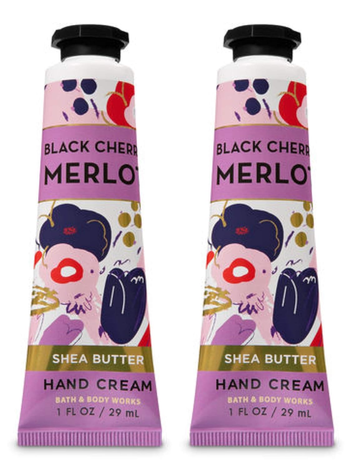 Bath And Body Works – Crema de manos con manteca de karité, color negro y cereza