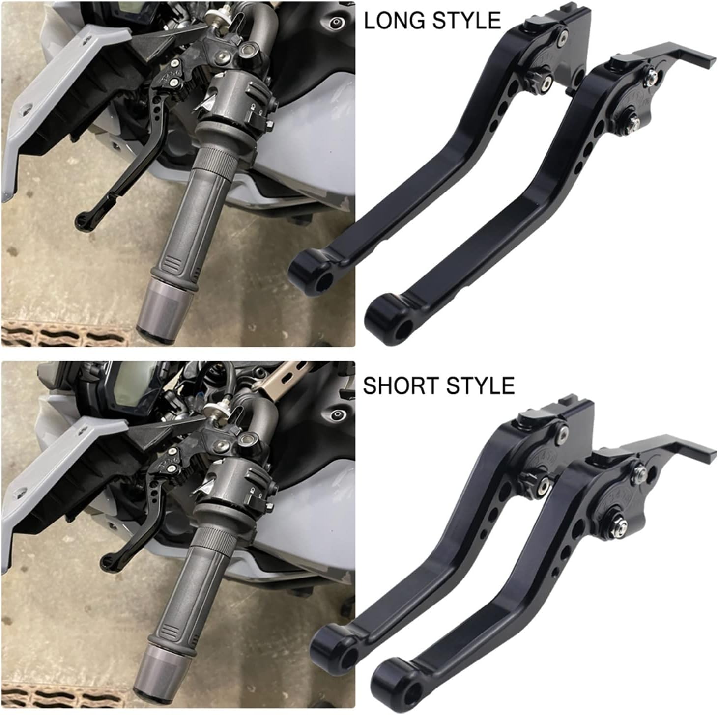 Palanca de embrague para motocicleta, manijas ajustables para motocicleta, palancas de embrague de freno corto para Yamaha XT660 XT660R XT660X