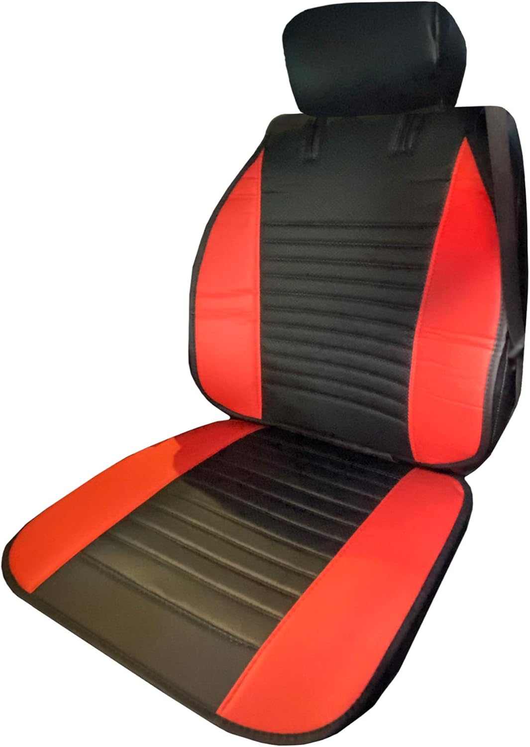 C.P.R. Nuevo transpirable PU cuero asiento cojín cojín para coches SUV camiones silla auto cubierta (rojo)