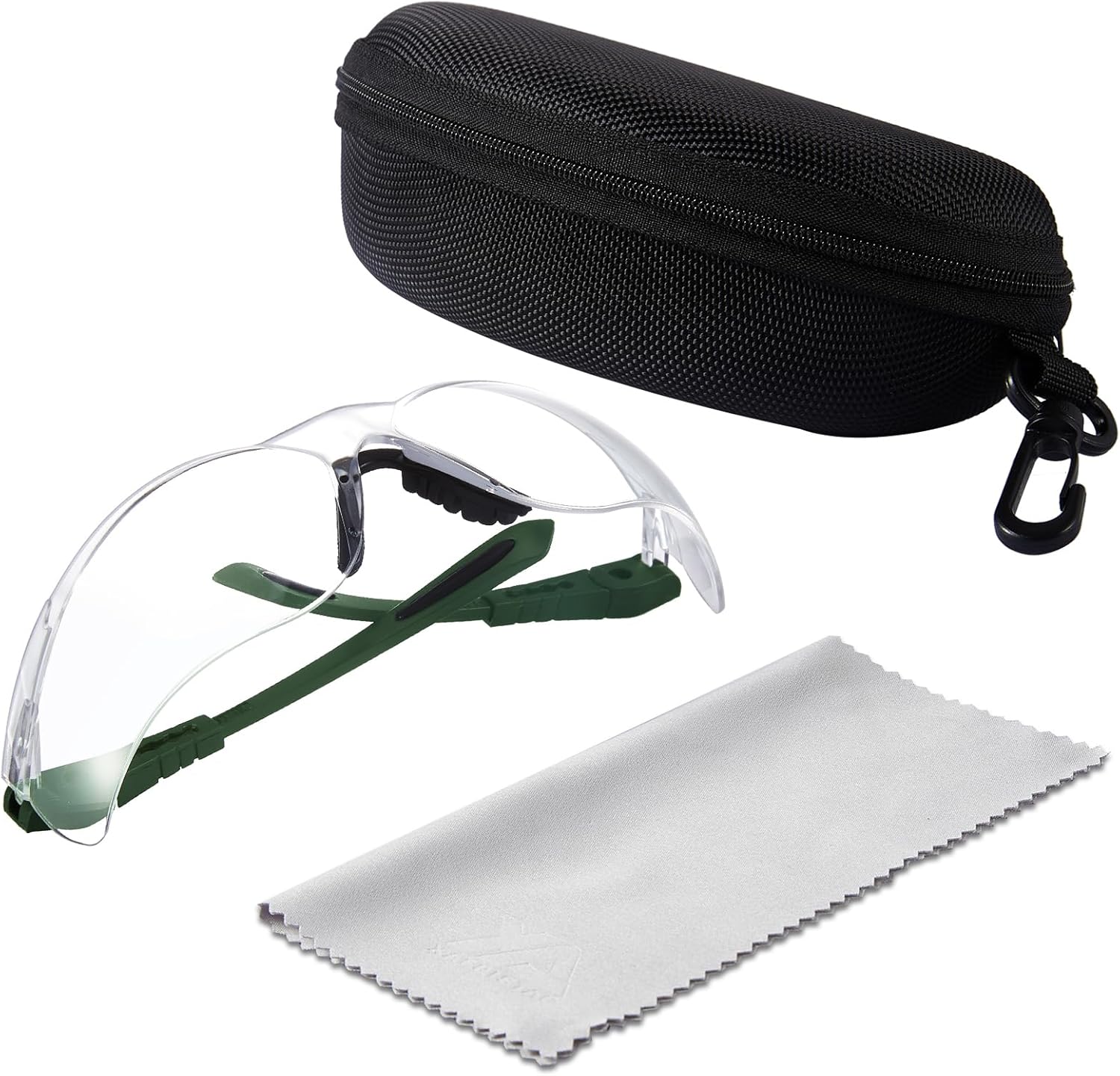 xaegistac Shooting Glasses Anti-fog Shooting Range Eye Protection, Adjustable Safety Glasses with Zipper Hard Case