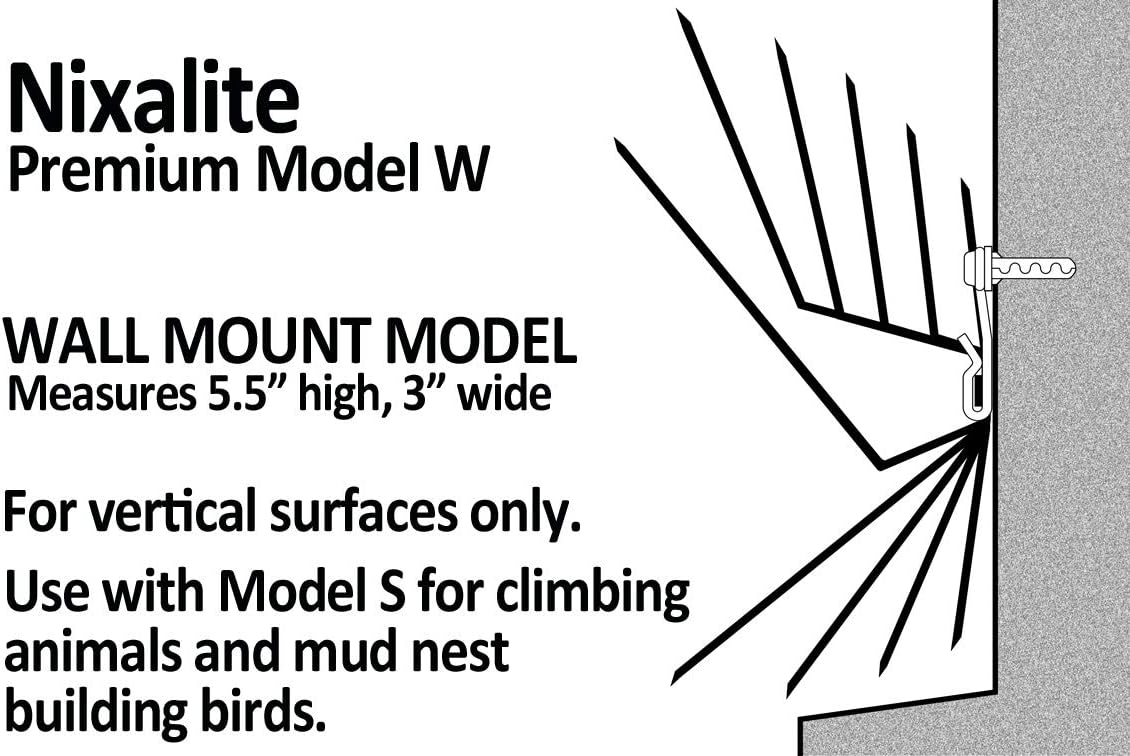 Picos para pájaros montados en la pared Premium Modelo W (tiras de 8 pies, 4-2 pies)