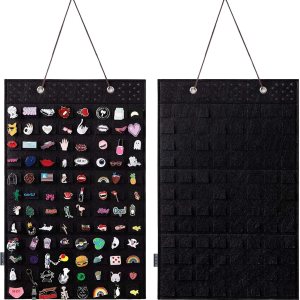 Estuche de exhibición de colección de pines, organizador de broches para colgar en la pared, tablero de pines para pines esmaltados, soporte de Estuche de exhibición de colección de pines, organizador de broches para colgar en la pared, tablero de pines para pines esmaltados, soporte de