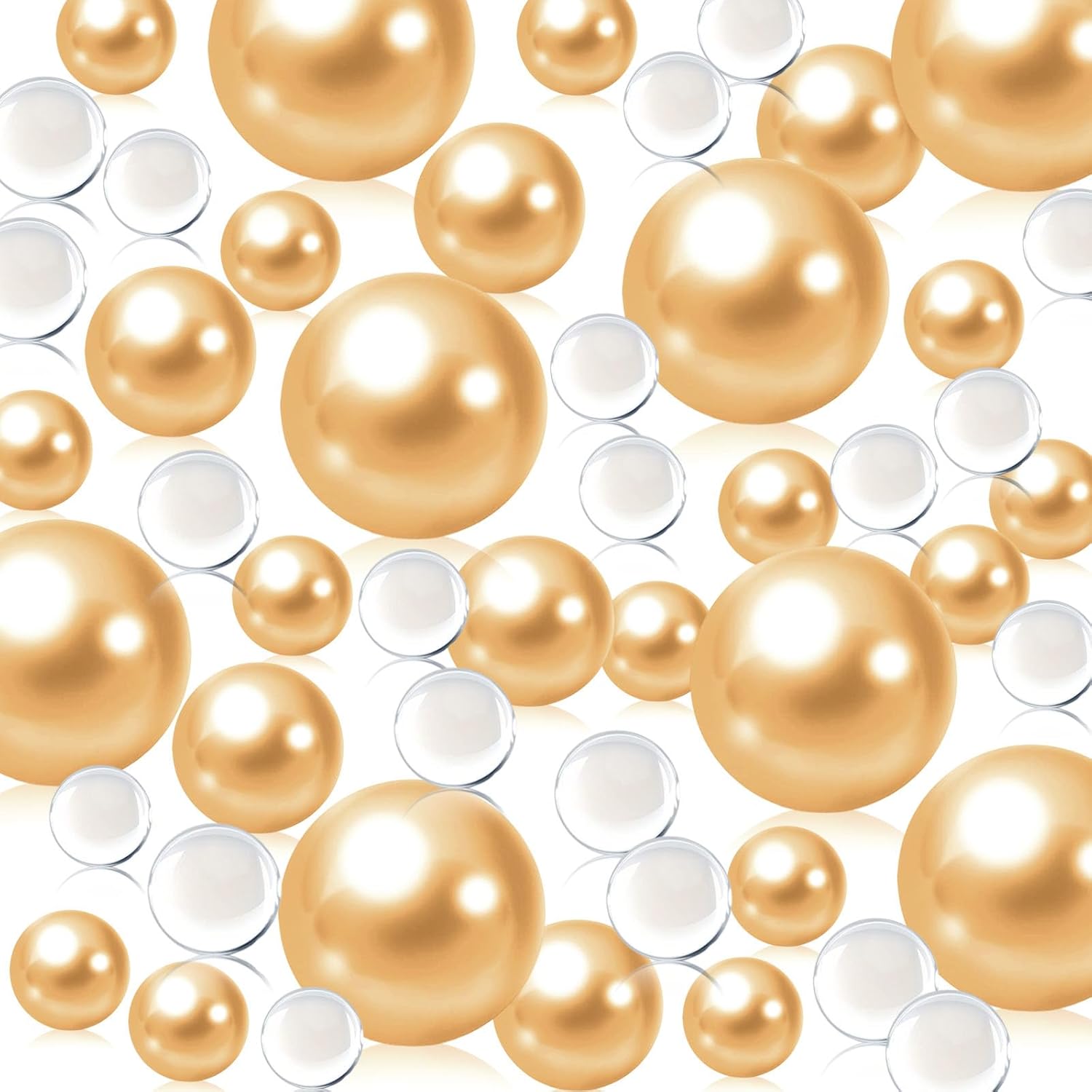 Perlas flotantes marrones  150 cuentas de relleno de jarrón marrón con 8000 geles de agua transparentes  Cuentas de perlas marrones de 8140.787 in,