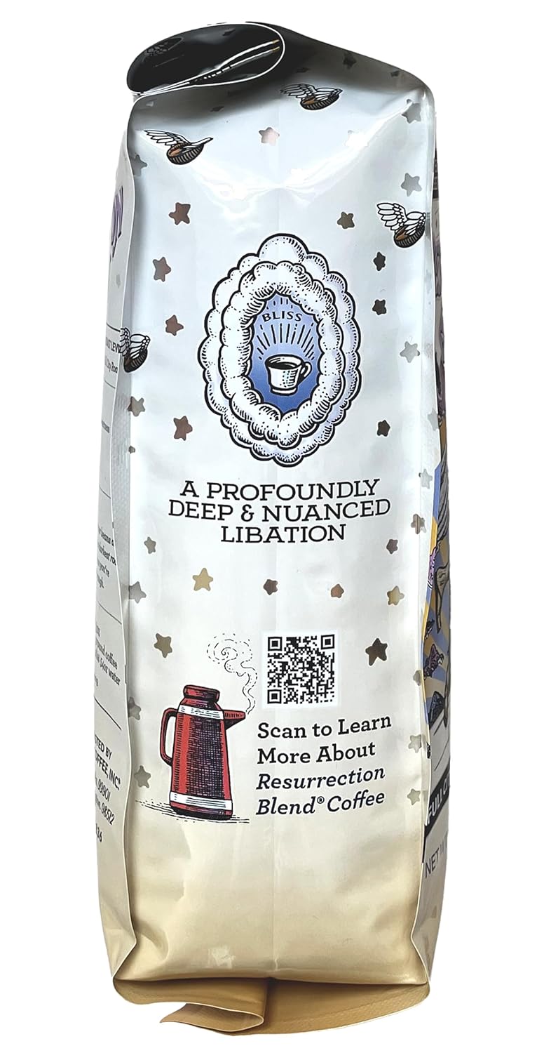Raven’s Brew Coffee Café de cuerpo completo tostado molido de ciudad asado molido – Resurrection Blend 12oz