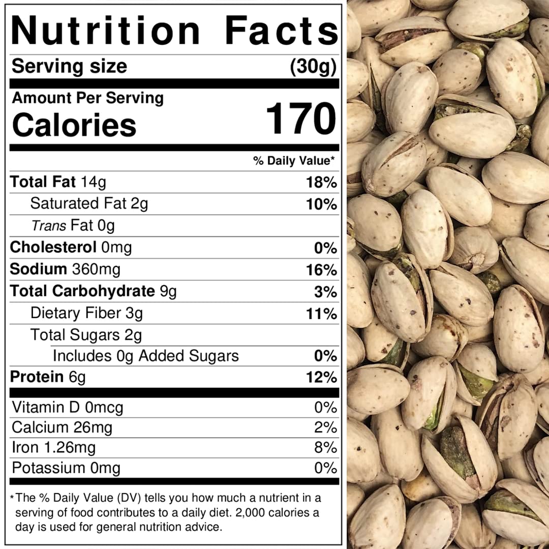 Presto Sales In Shell Pistachios – Sal y pimienta de 16 onzas, pistachos tostados y saborizados de primera calidad, saludables, naturales, veganos,