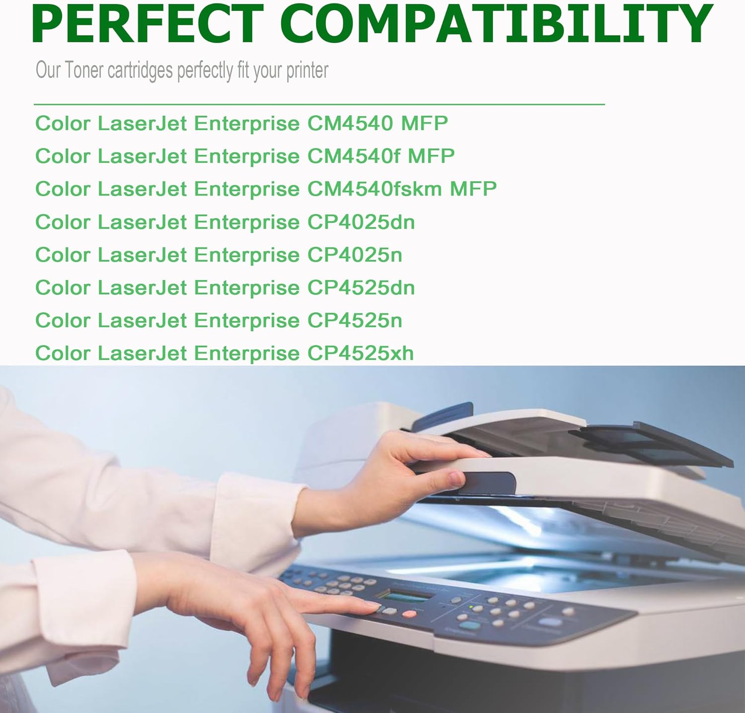 647A Cartucho de tóner negro de repuesto para HP 647A CE260A para funciona con HP Color LaserJet Enterprise CM4540 MFP, Color LaserJet Enterprise