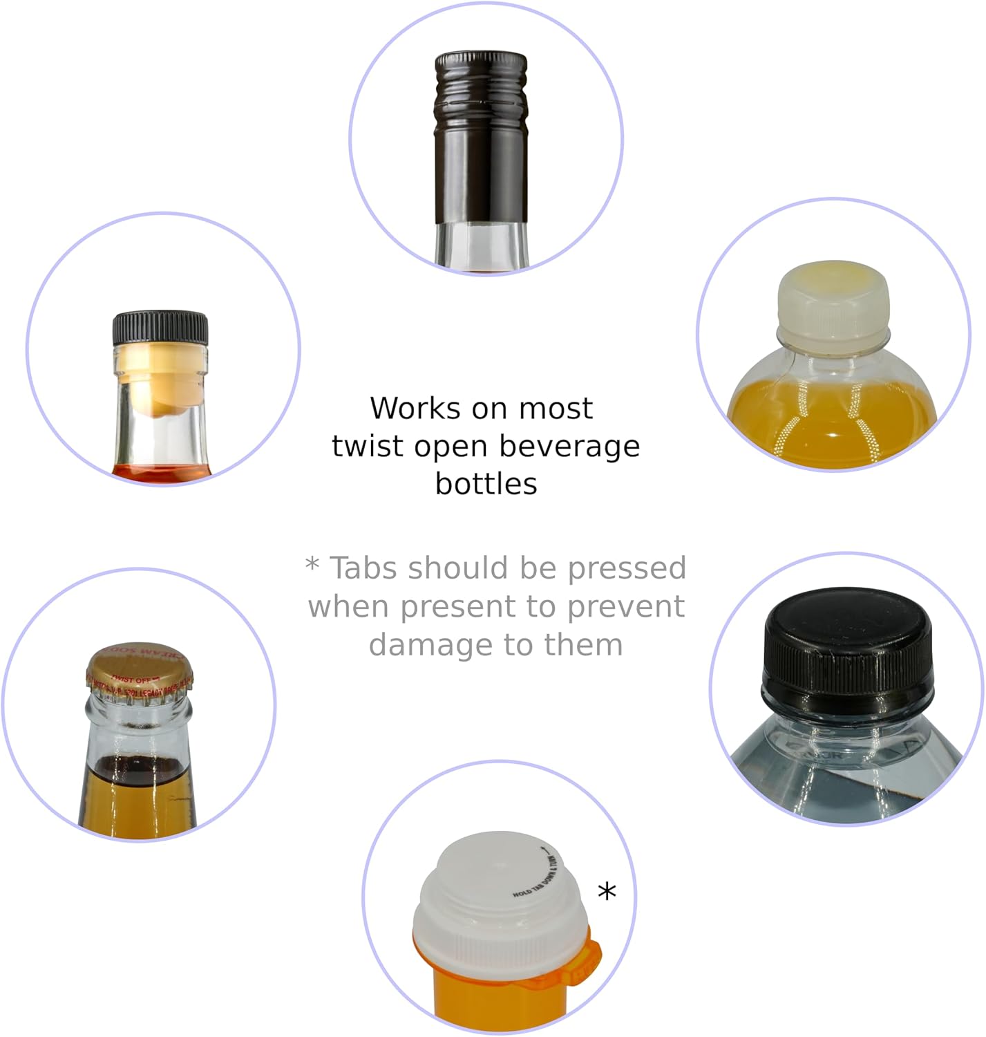 Abridor de botellas de bebidas con giro de alto apalancamiento para manos débiles y artríticas o botellas difíciles de abrir (paquete de 2, negro