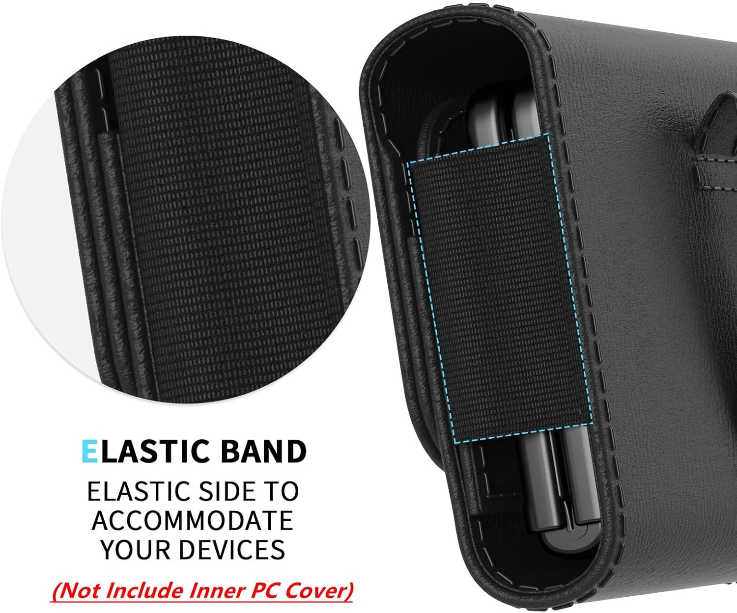 Funda de cuero para teléfono con cinturón para Samsung Galaxy Z Fold 5, funda Z Fold 4, funda Z Fold 3, bolsa de transporte para teléfono Galaxy Z