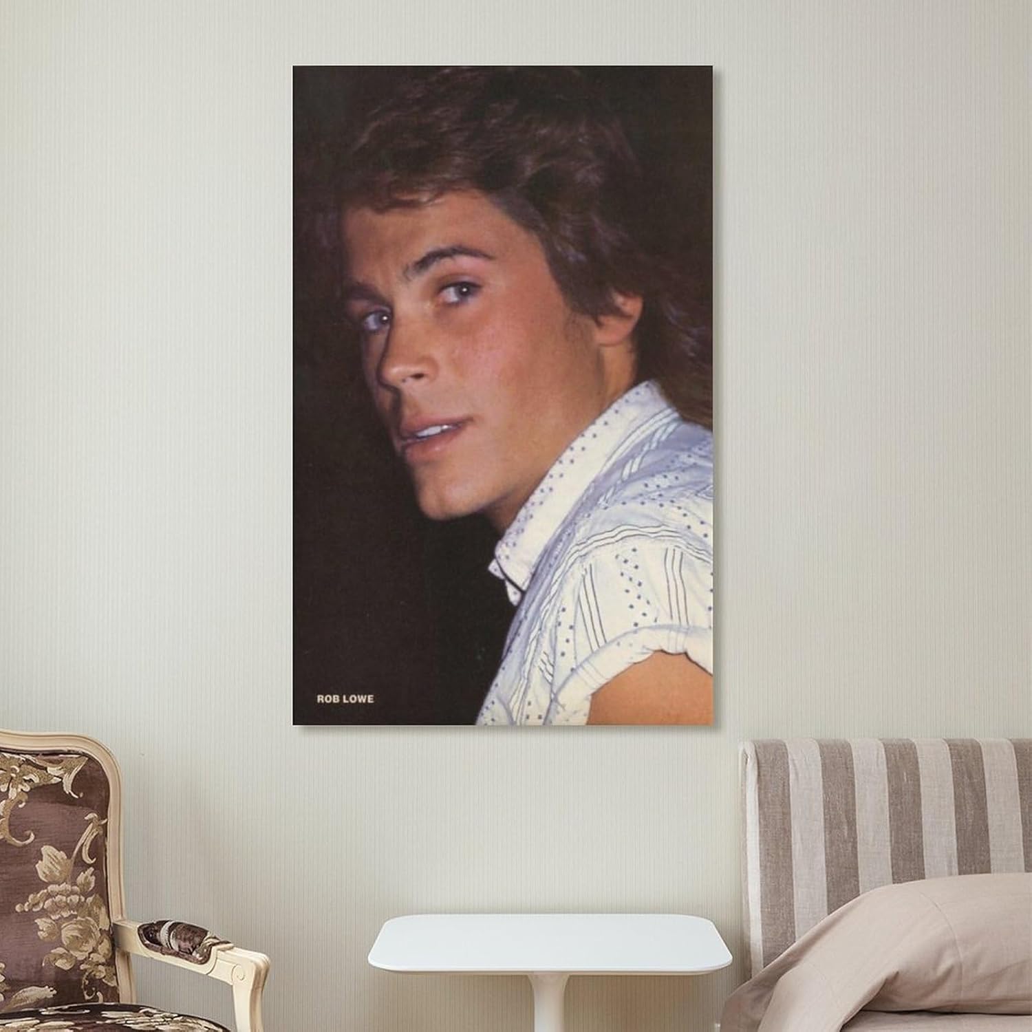 Pósteres artísticos de Rob Lowe de actores masculinos estadounidenses, impresión artística de pared, pintura fotográfica, cuadro colgante,