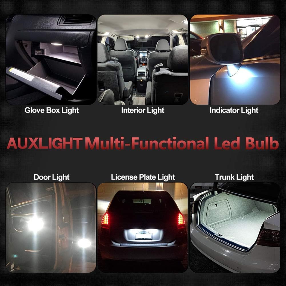 DE3175 DE3021 6418 6411 211-2 212-2 578 569 Canbus Bombillas LED de luz interior sin errores 6000K Xenon Blanco, Super brillante 6SMD chips para