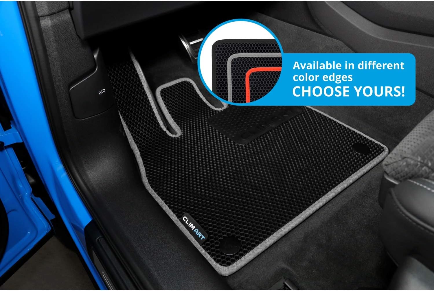 CLIM ART Honeycomb FL041518146 – Tapetes de piso de ajuste personalizado para Audi Q5 2018-2021, 1 y 2 fila, alfombrillas de automóvil, para todo