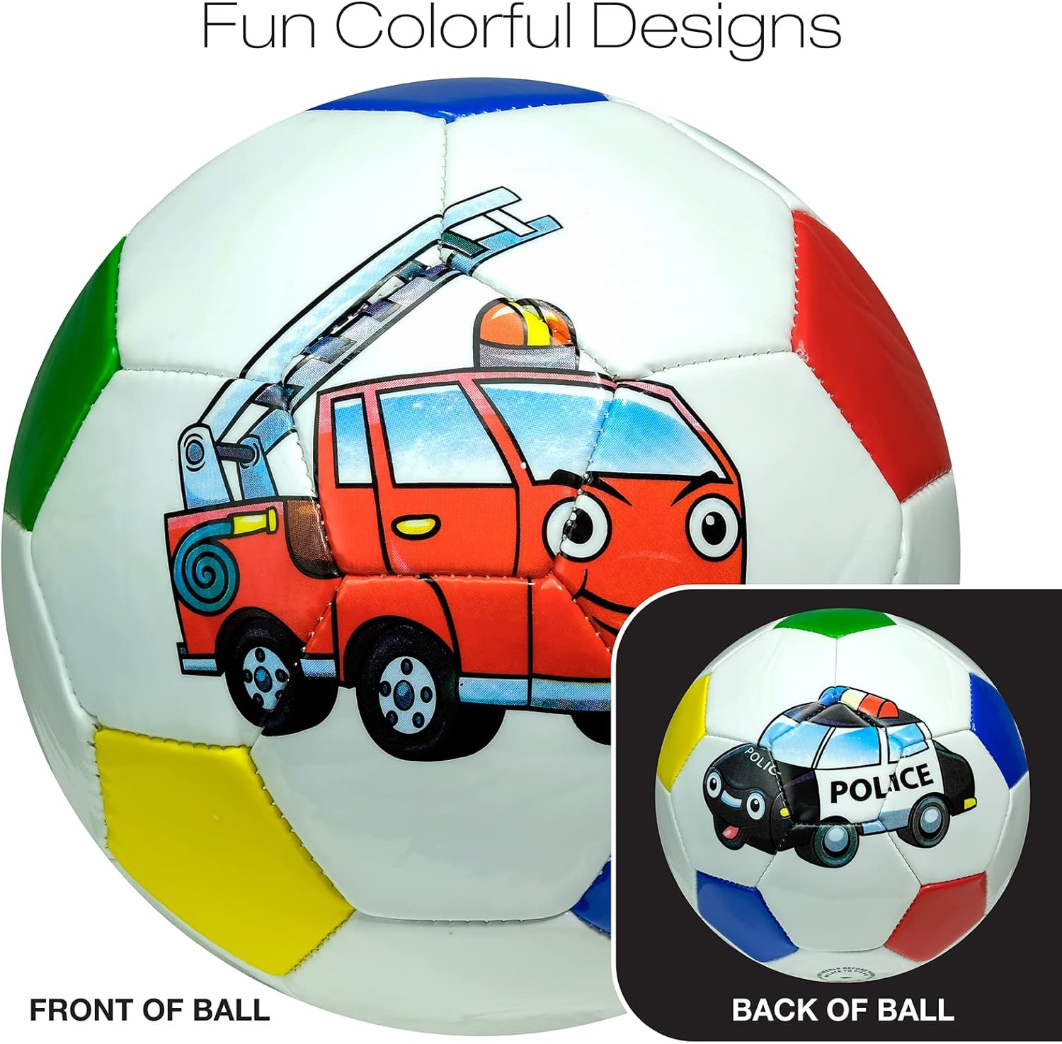 Balón de fútbol para niños, funda de TPU suave, gruesa y duradera, paquete de 2 con bomba (disponible en tamaño 2 y talla 3)