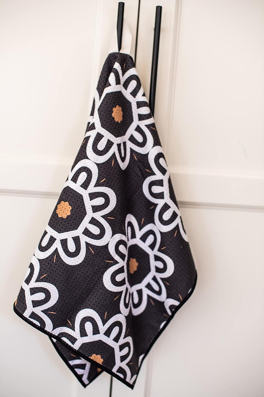 Paquete de 2 toallas de cocina  Paños de cocina  Paños de cocina  Paños de cocina  Impresiones de diseñador  Altamente absorbentes  Gancho para