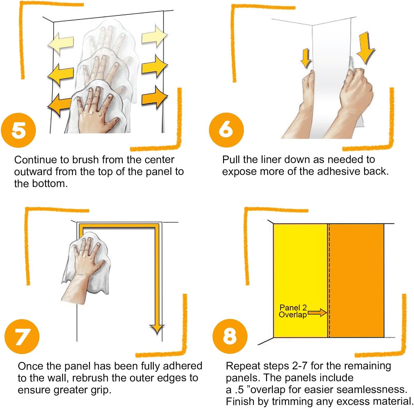 Empapelado autoadhesivo grande Wall26, series mural de pared, WMR-WP-X-D257-66x24x4