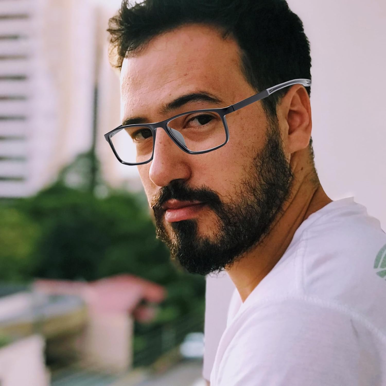 Hubeye 3 pares TR90 de gafas de lectura deportivas para hombres y mujeres ultraligeros flexibles anti-luz azul lectores +1.25