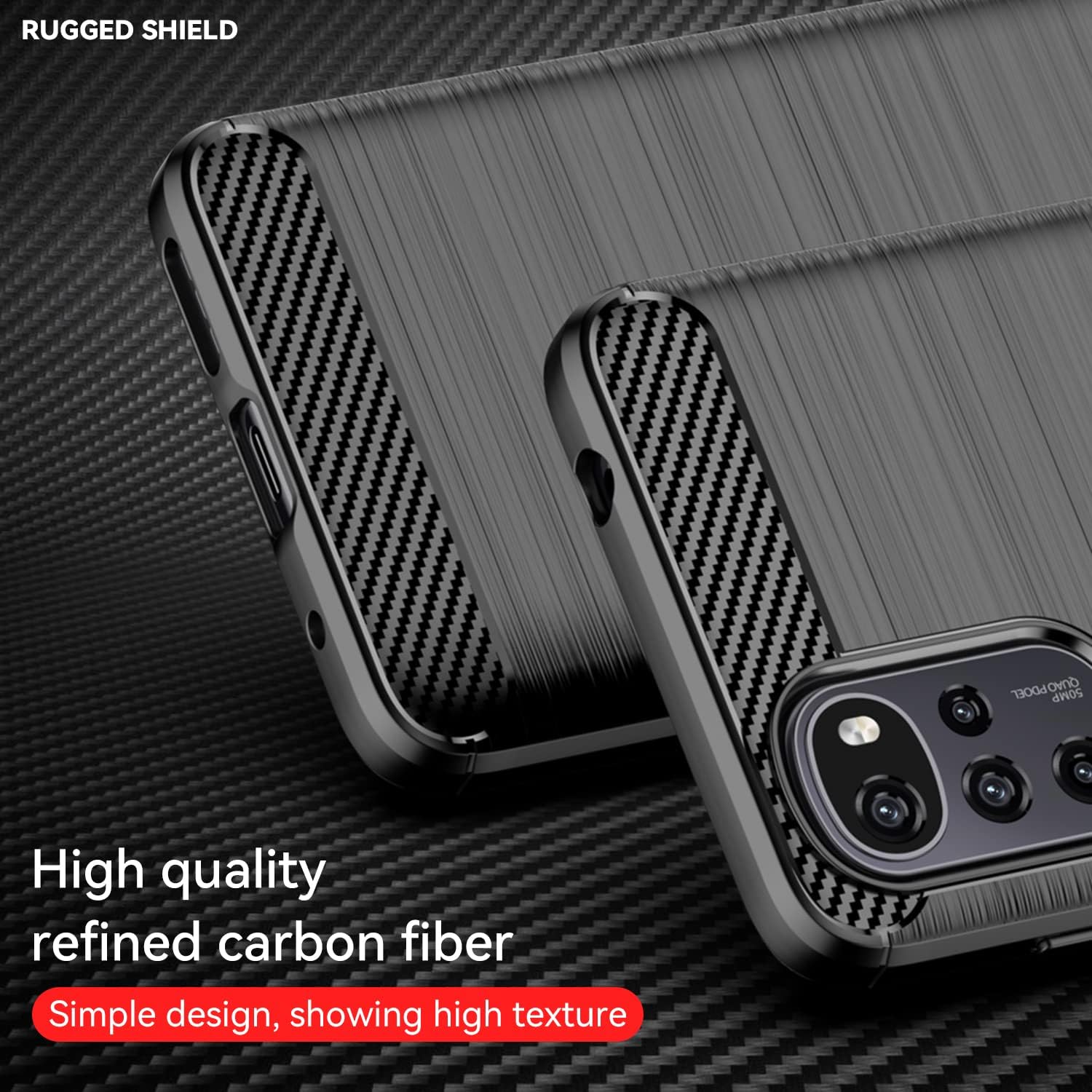 Asuwish Funda para Motorola Moto G22 con protector de pantalla de vidrio templado y accesorios para celda, funda delgada y suave de goma de silicona