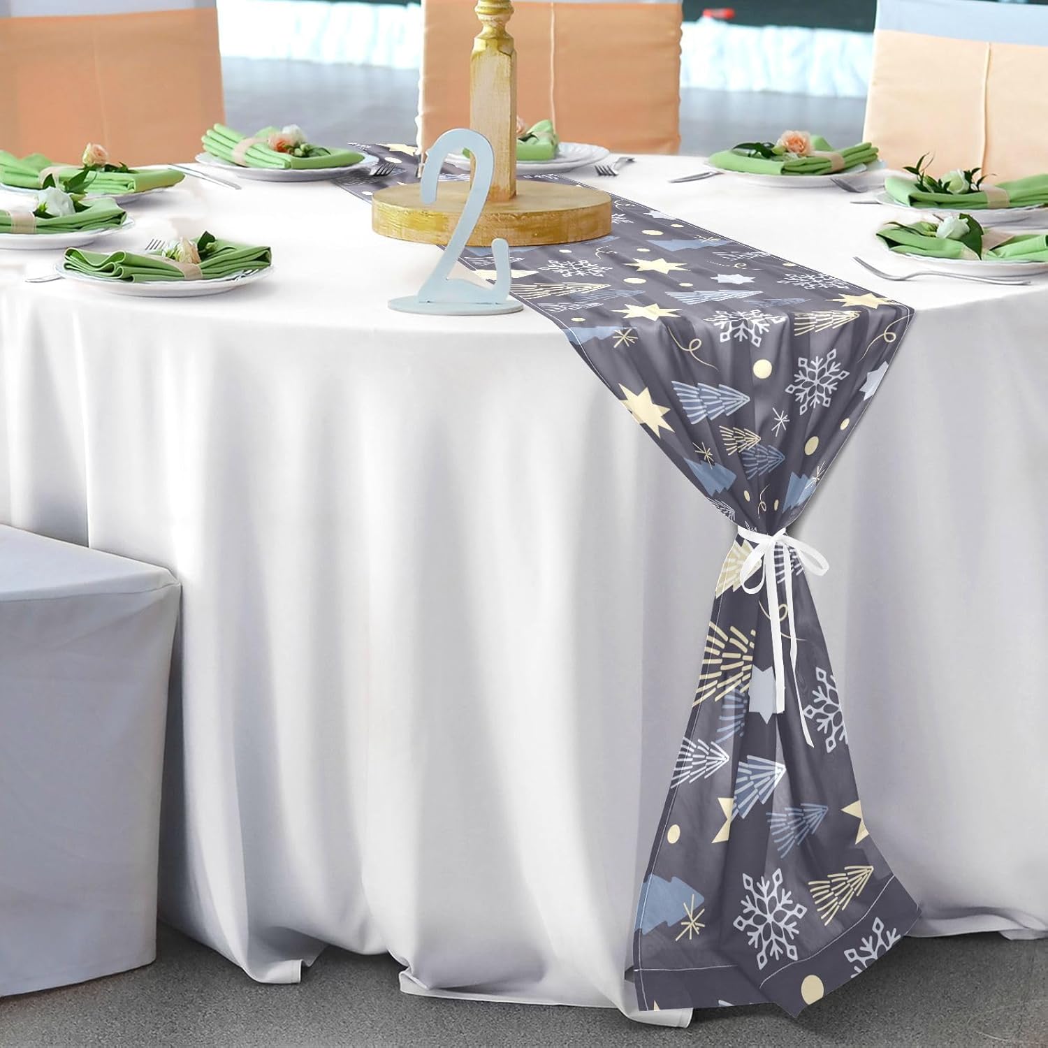 Winter Forests Christmas Table Runner Fall Table Runner for Dining Table Decor Christmas Table Runner 120 Inches Long