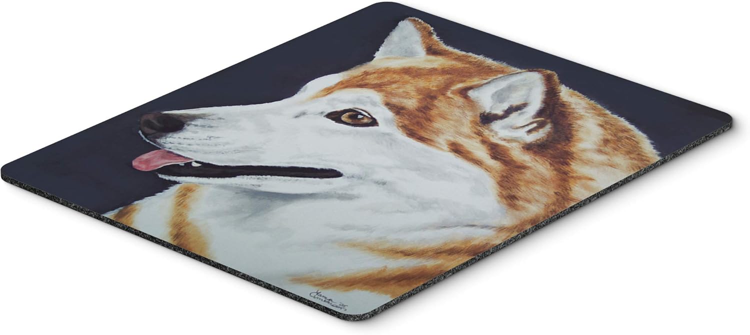 Caroline’s Treasures AMB1043MP Siberian Husky – Alfombrilla de ratón, almohadilla o salvamante,grande, multicolor