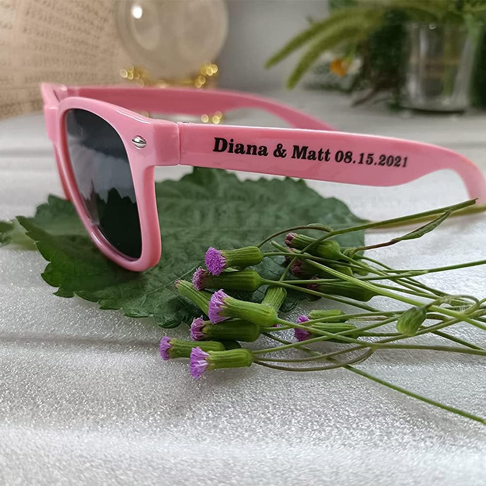 Gafas de sol personalizadas para fiesta de boda a granel, regalos para invitados, destino, boda, soltero personalizado