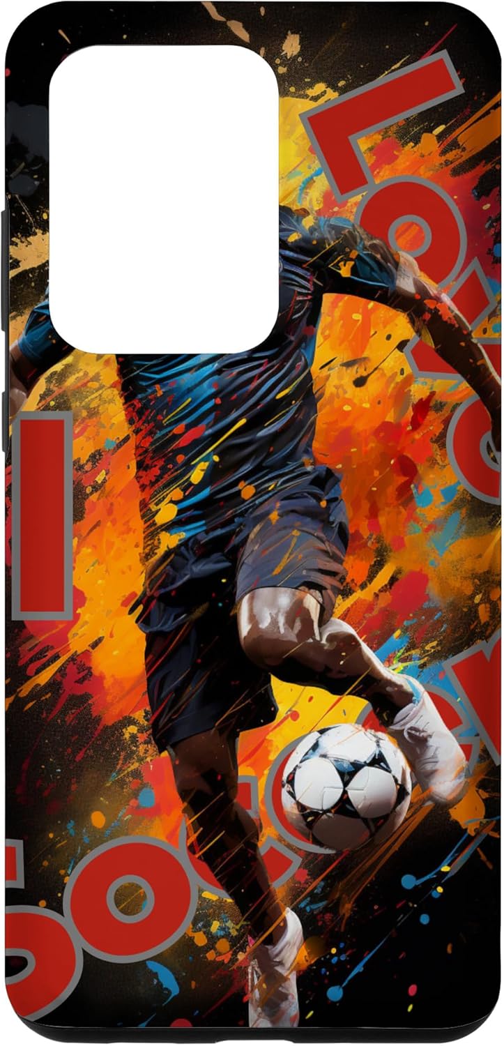 Carcasa para iPhone y Android Galaxy S20 Ultra I Love Soccer