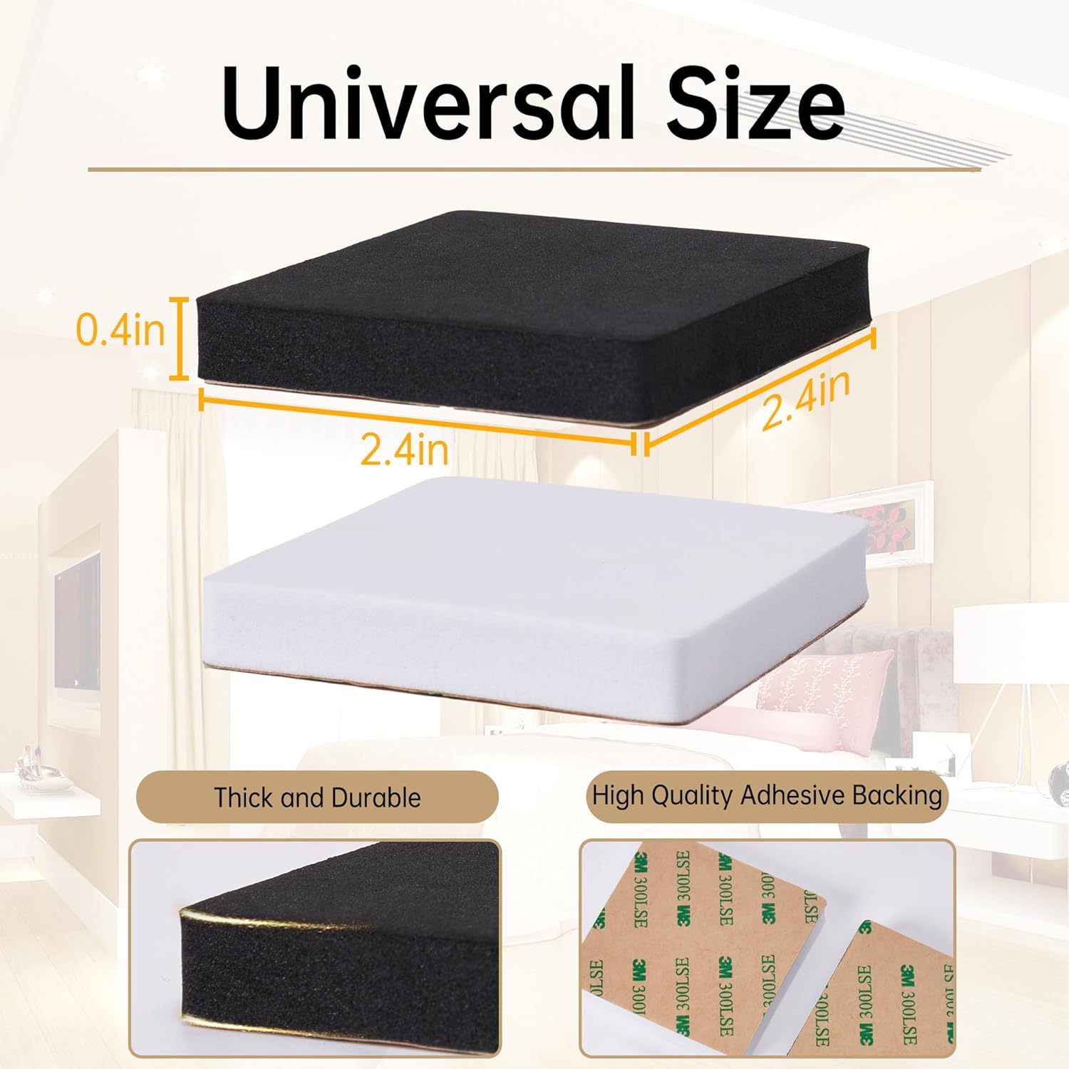Tapones antivibración para cabecero de cama contra la pared, tapones de ruido de cama, parachoques de cabecera para evitar que golpeen la pared,