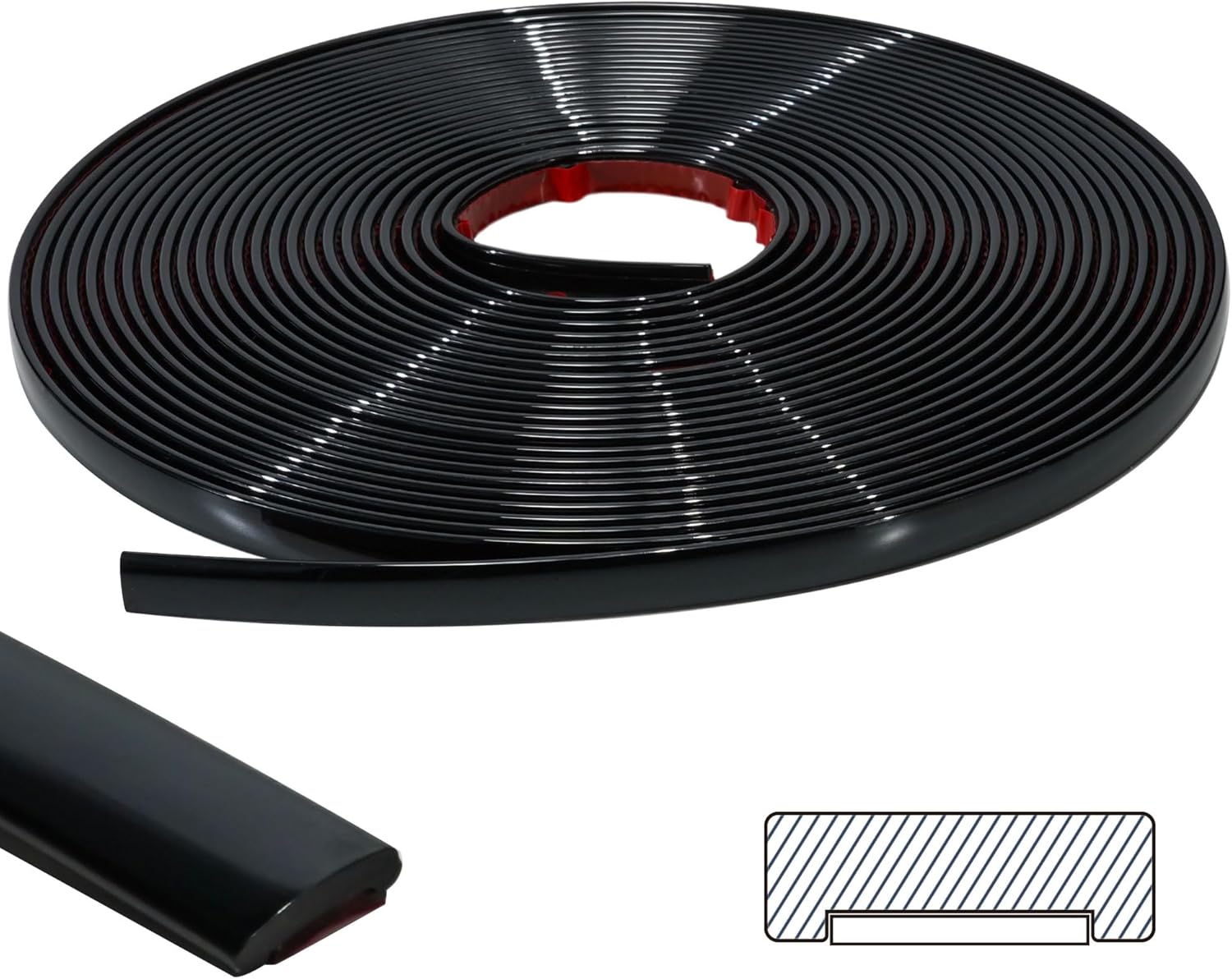 Moldura para despegar y pegar, moldura de pared flexible autoadhesiva, molduras impermeables para bordes de azulejos de pared, salpicadero de
