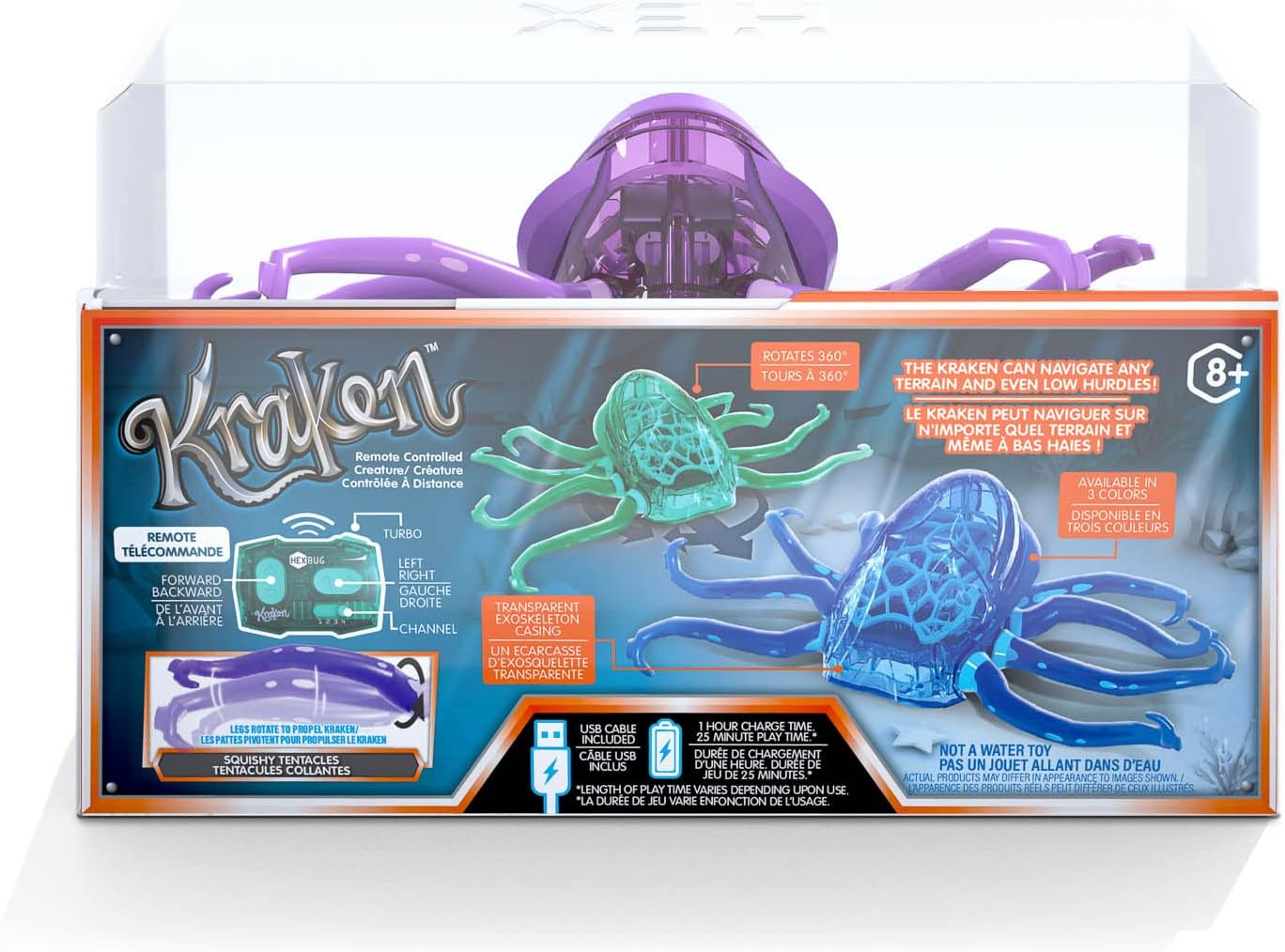 HEXBUG Kraken, criatura mítica robótica, los colores varían