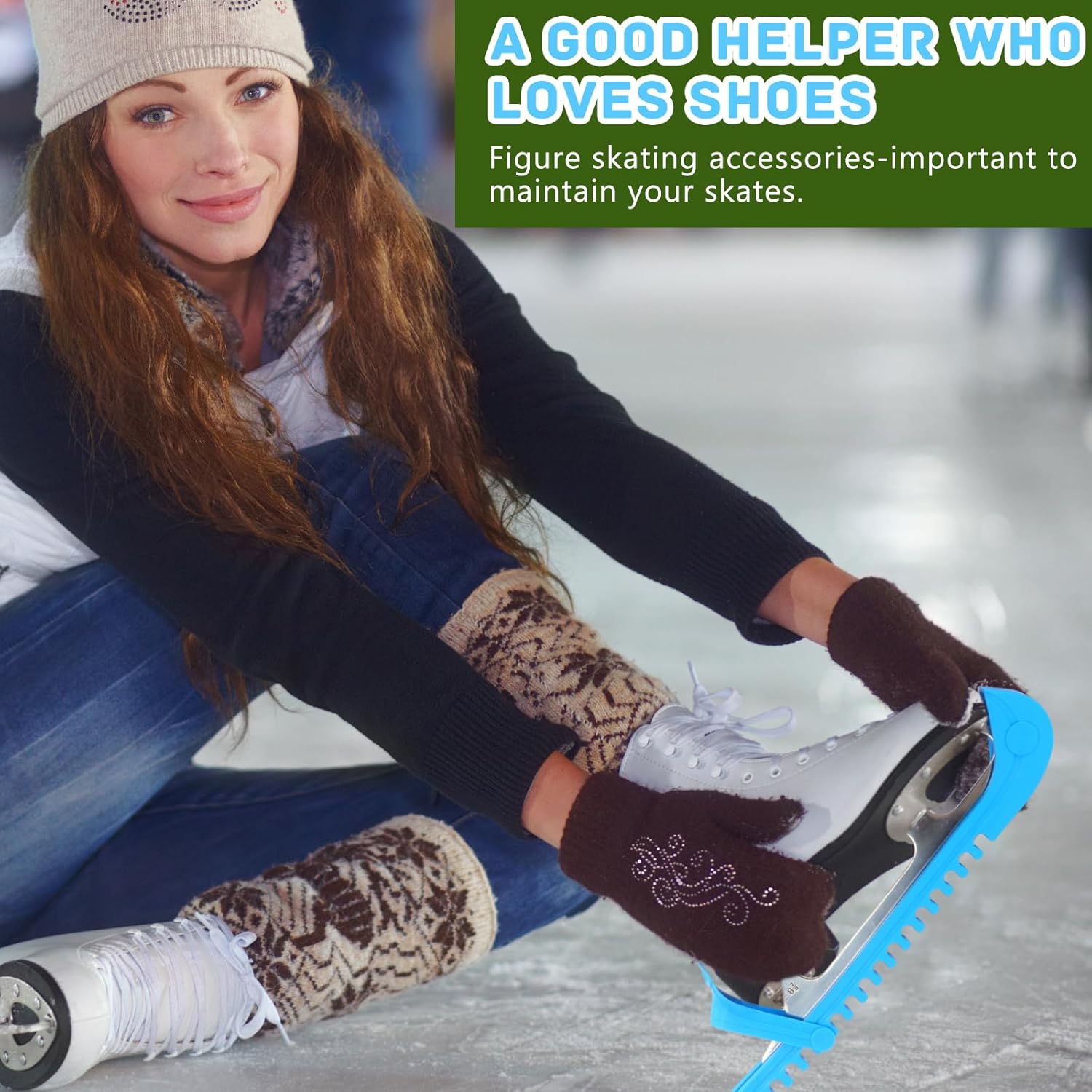 Protectores de patinaje sobre hielo, fundas ajustables para patinaje sobre hielo, accesorios de patinaje para hockey sobre hielo para niños y