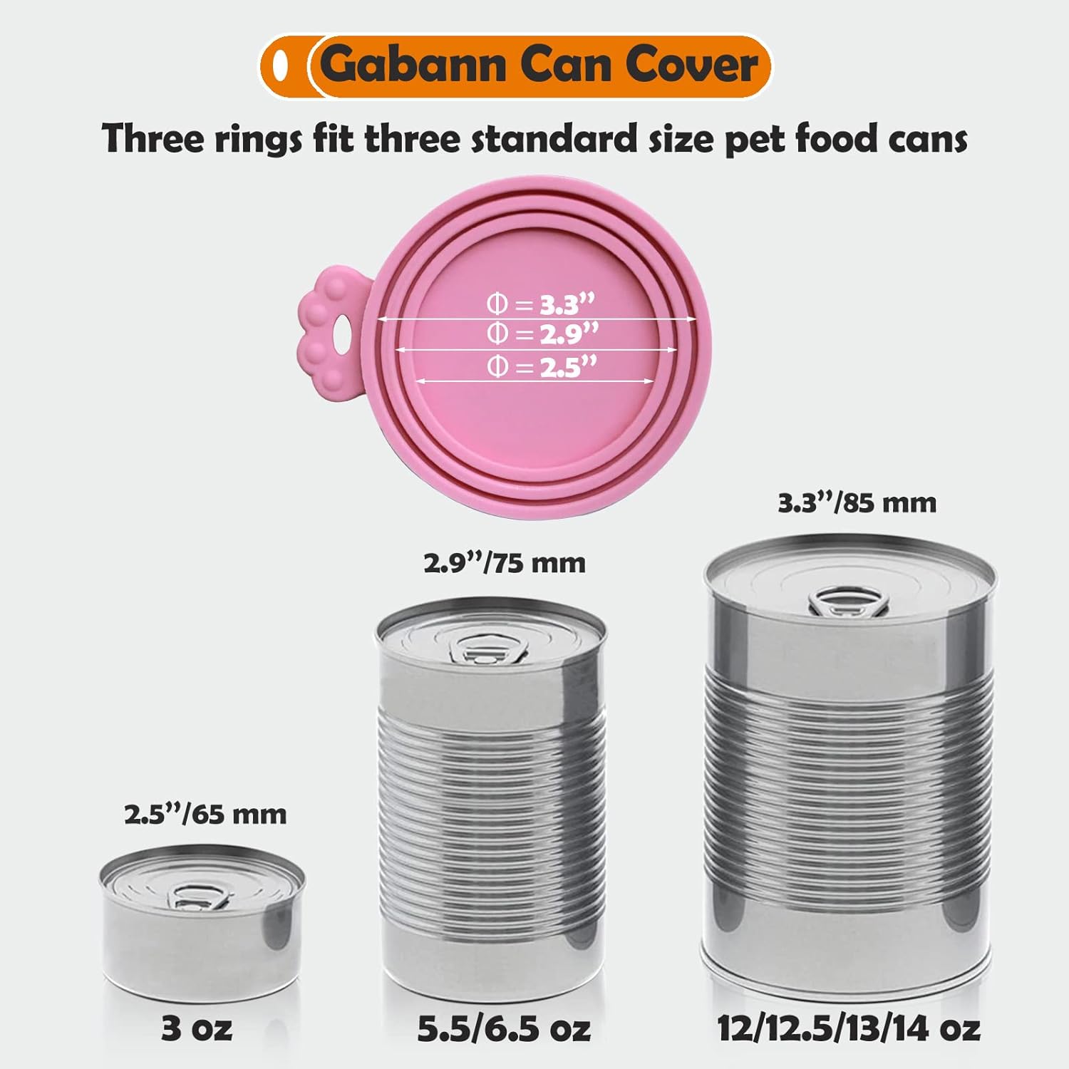 Tapas de latas de comida para mascotas, fundas de silicona para latas de comida para perros y gatos, aptas para alimentos, sin BPA y aptas para
