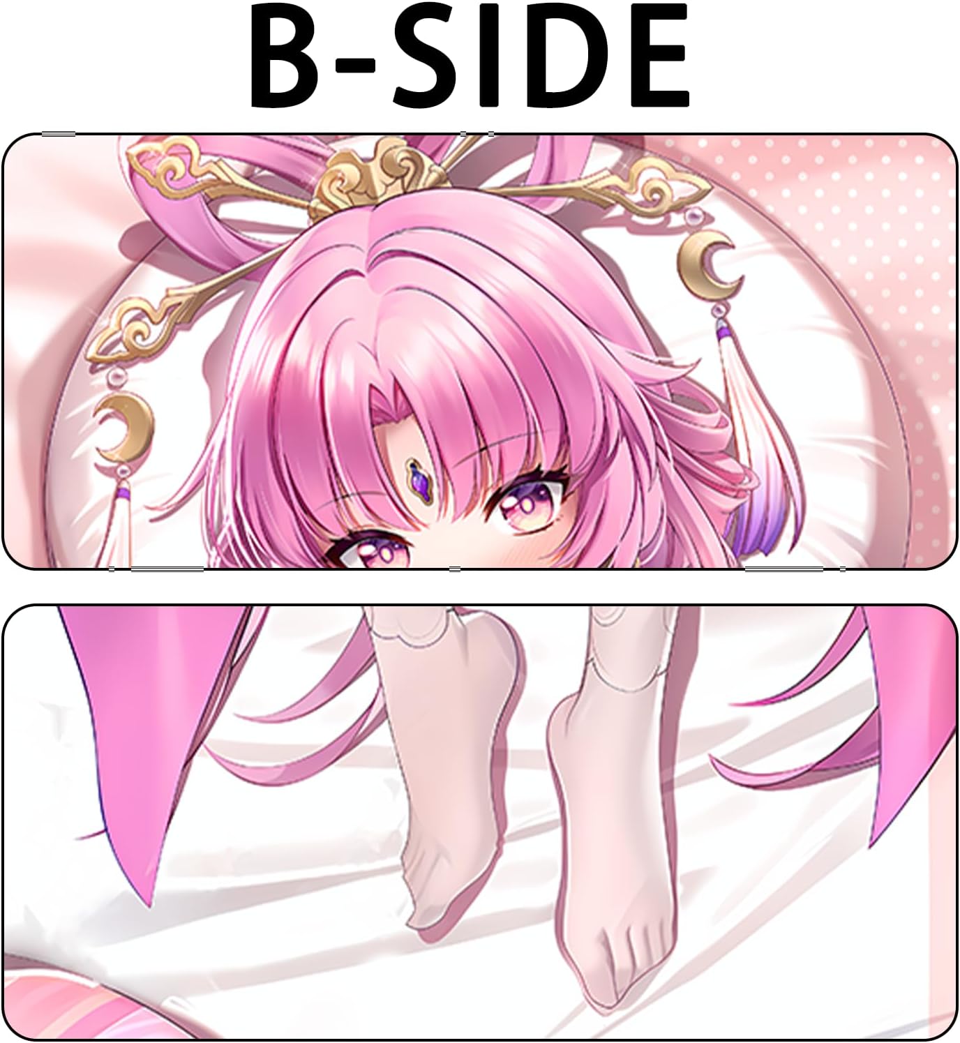 Fu Xuan – Funda de almohada corporal de 2 WT para abrazar suave Honkai Star Rail de doble cara impresa Waifu Girl Dakimakura 59 x 20 pulgadas