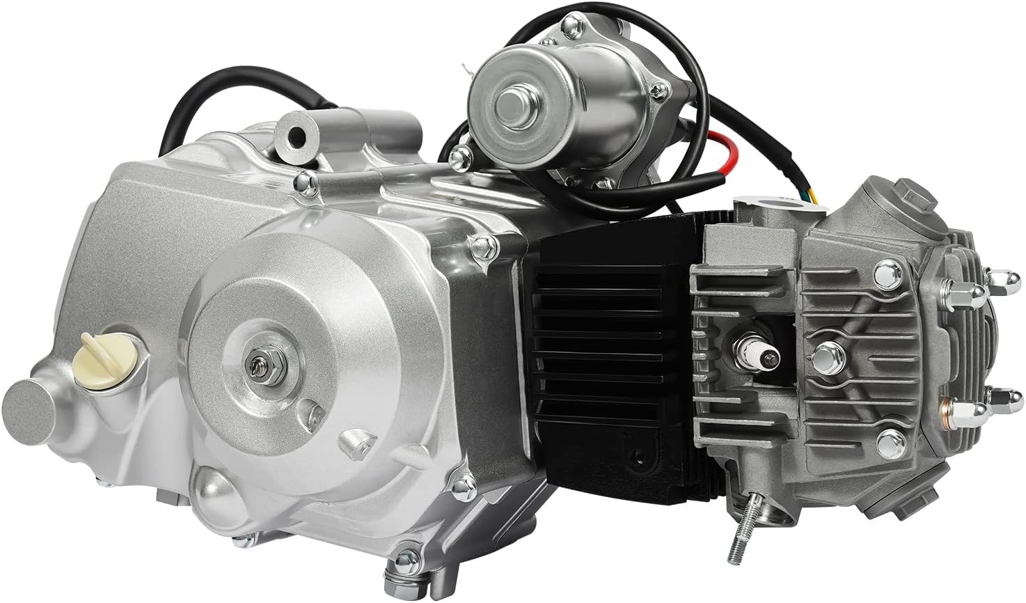 Motor semiautomático de arranque eléctrico de 125 CC de 4 tiempos, motor de un solo cilindro, motor ATV de 3 velocidades con electricidad inversa,